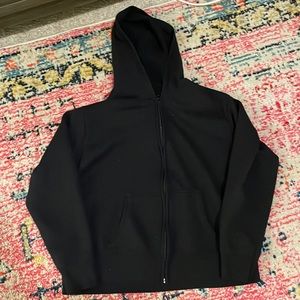 HANES black zip up sweatshirt